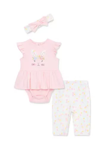 Bunny Bsuit Pant Set-Hband-Pink