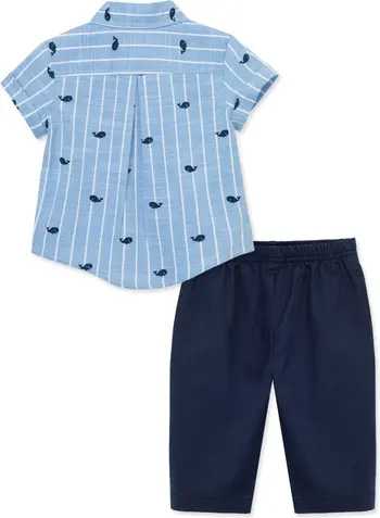 Whales Pant set-Blue