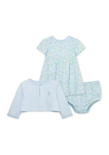 Daisies Dress Set-Blue