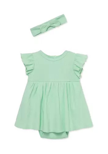 Green Knite Dress SET
