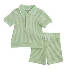 Green 2Pc Short Set-Green