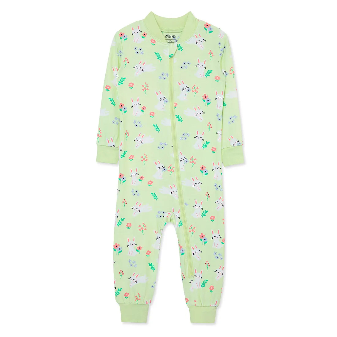 Bunny 2Pk Zip Front-Green