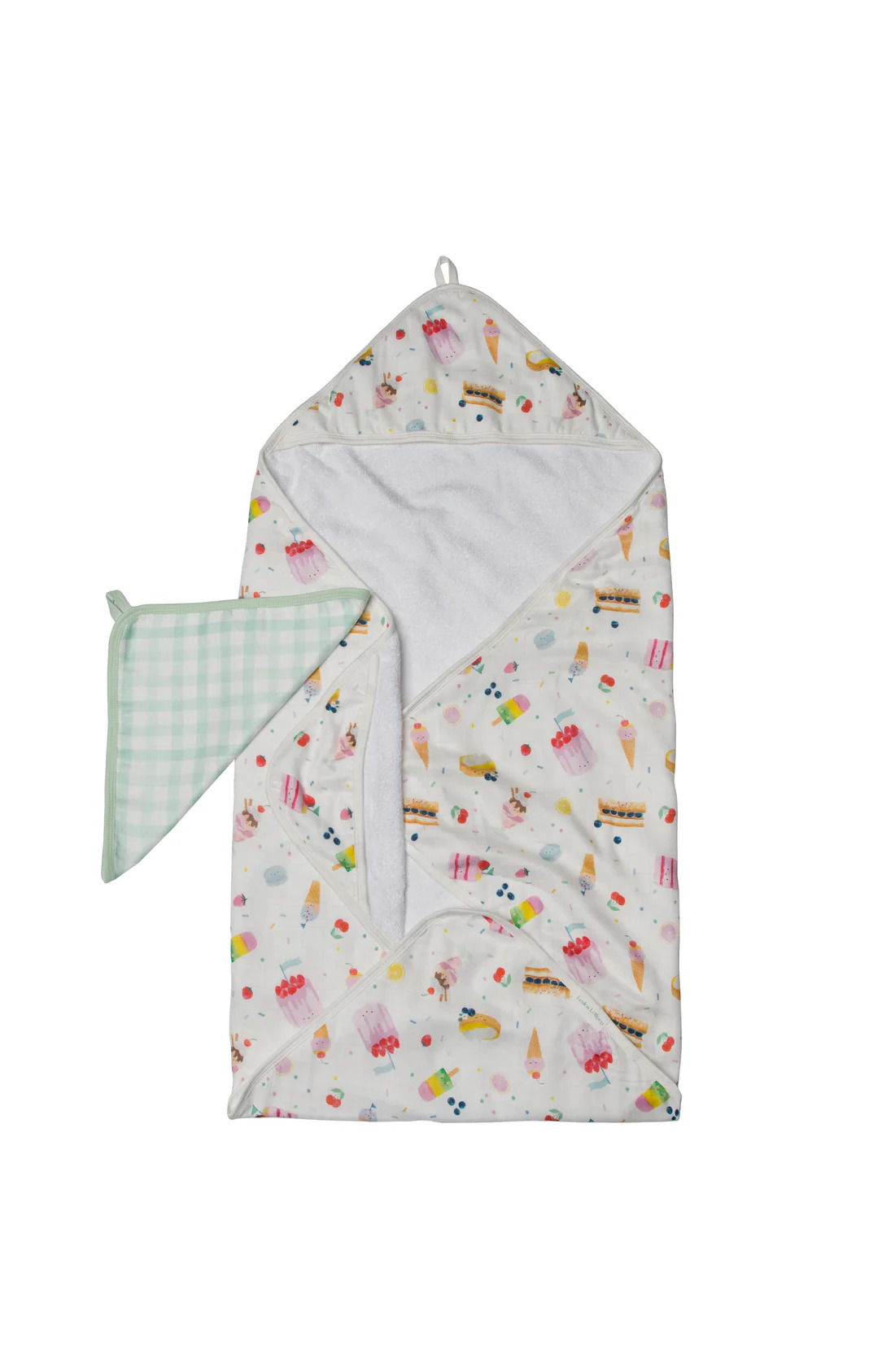 MUSLIN HOODED TOWEL SWEET TREATS