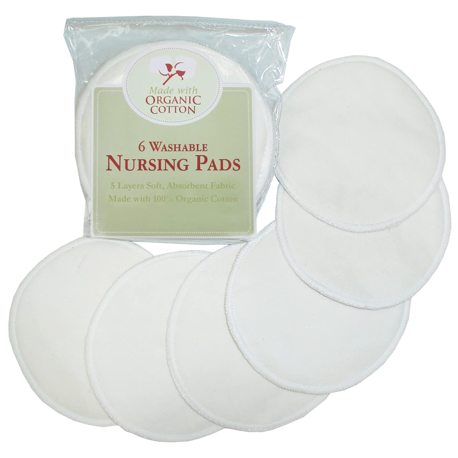 Org. Nat. Cotton Nursing Pads
