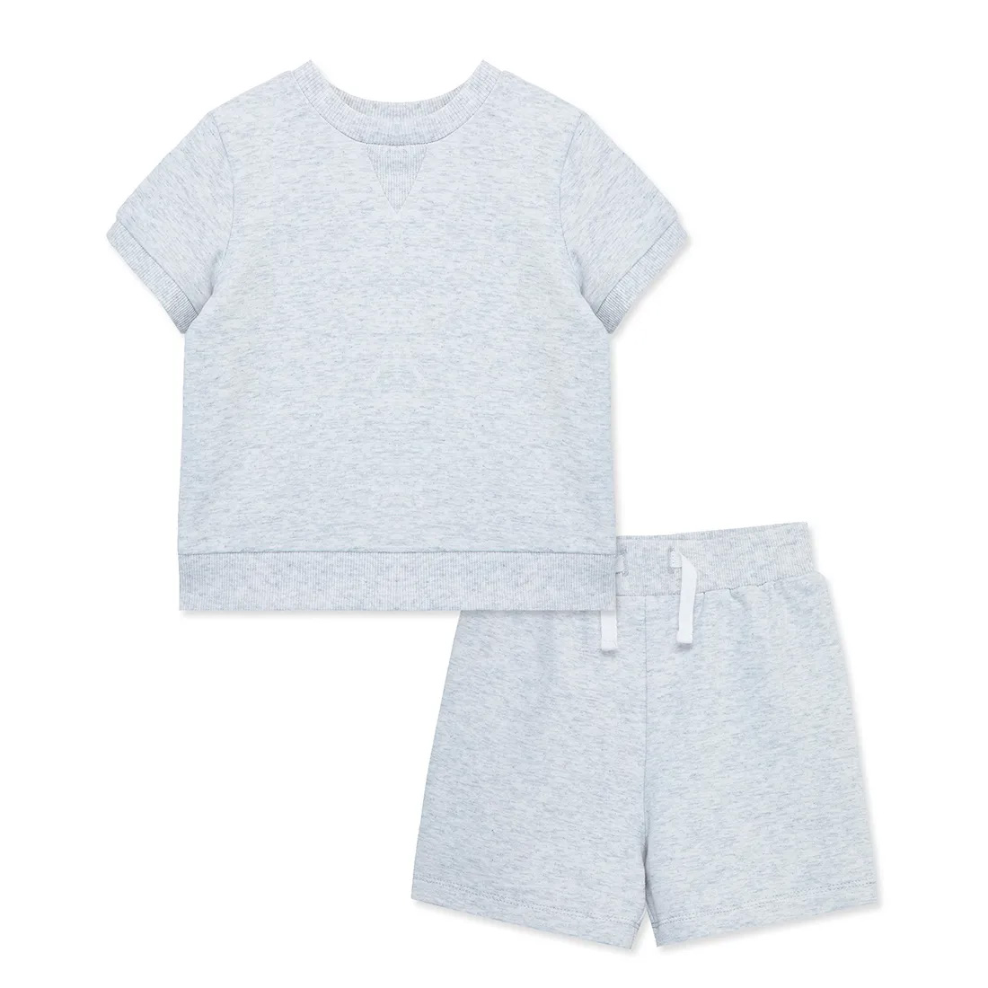 Grey 2Pc Short Set-Grey