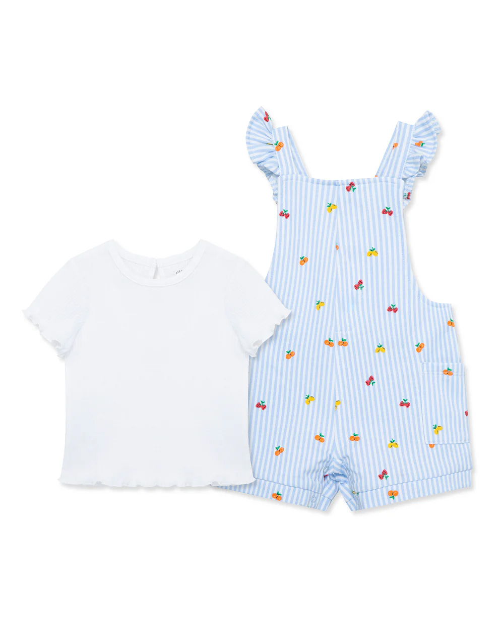 Fruit Knit Jumper Set-Blue