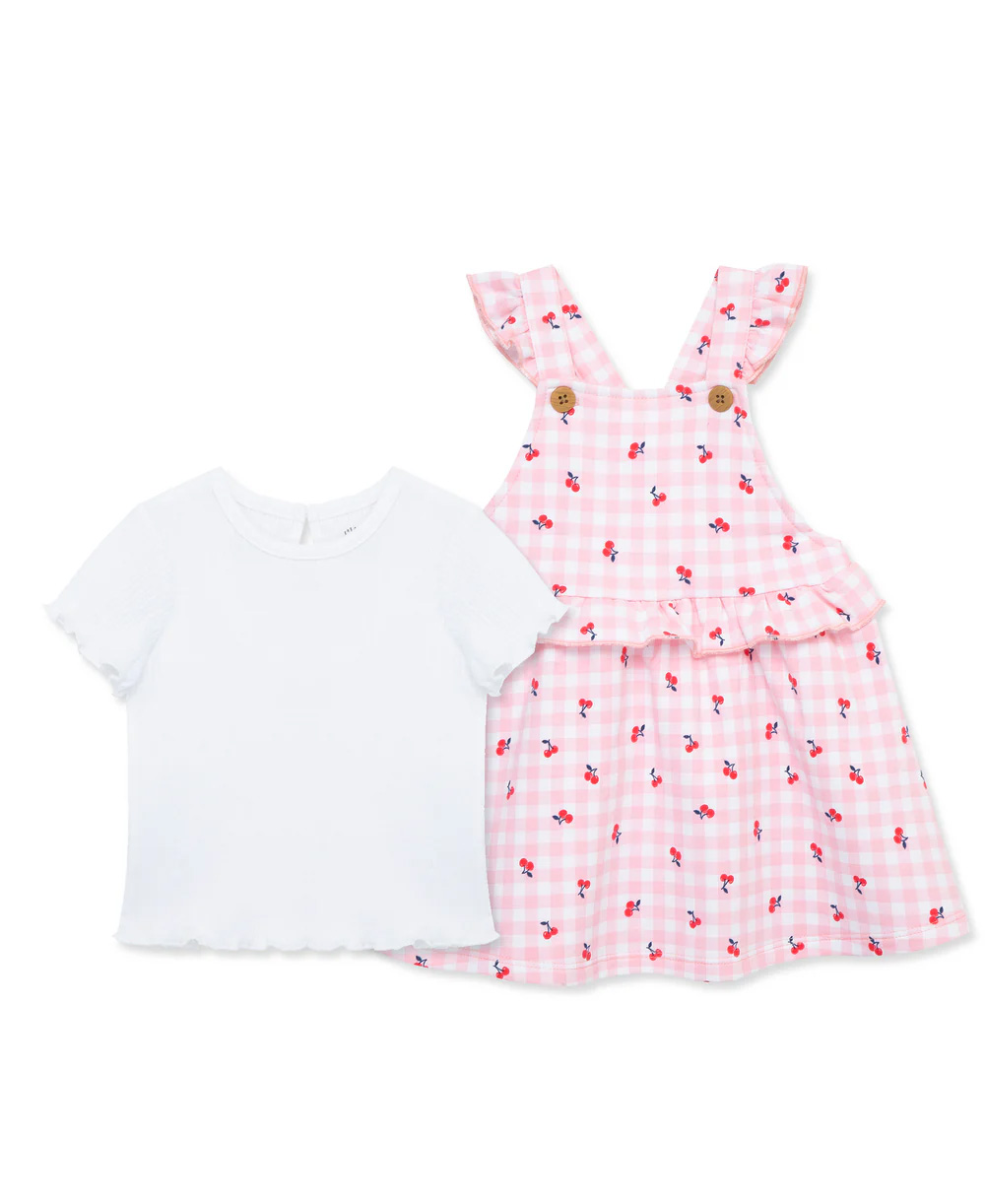 Cherry Knit Jumper Set-Pink