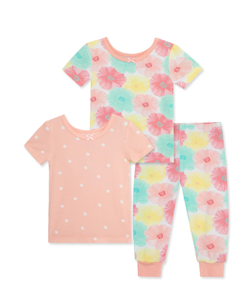 Floral 3Pc PJ-Pink