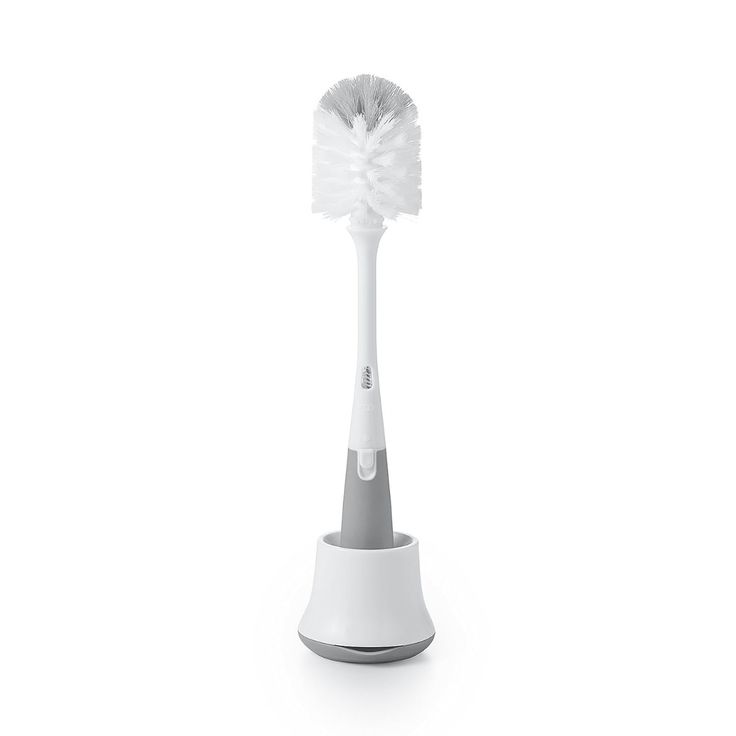 OXO BOTTLE BRUSH W STAND GRAY