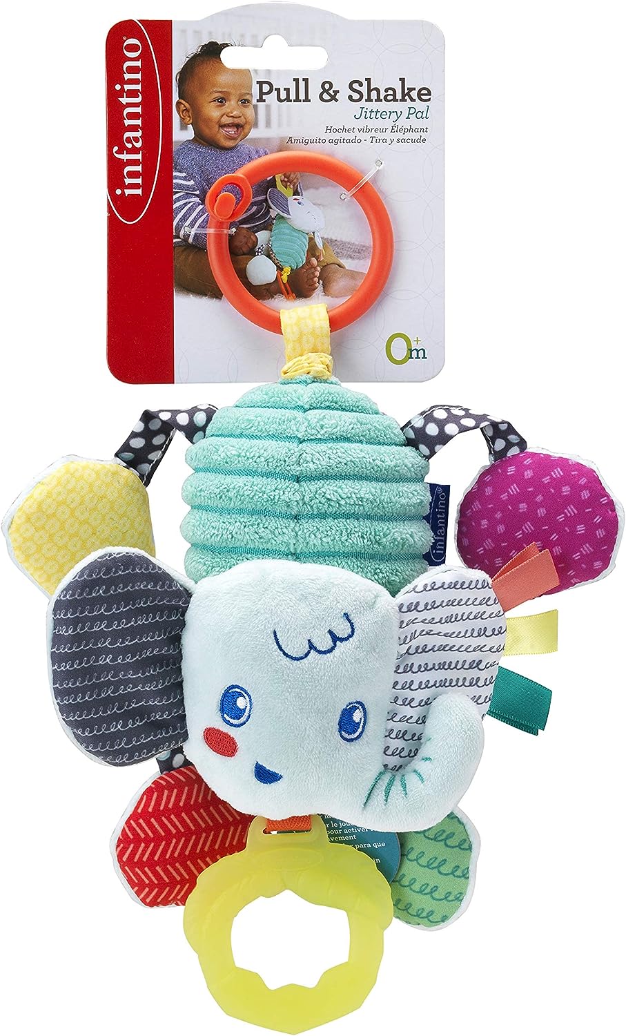 PULL & SHAKE JITTERY PAL - ELEPH