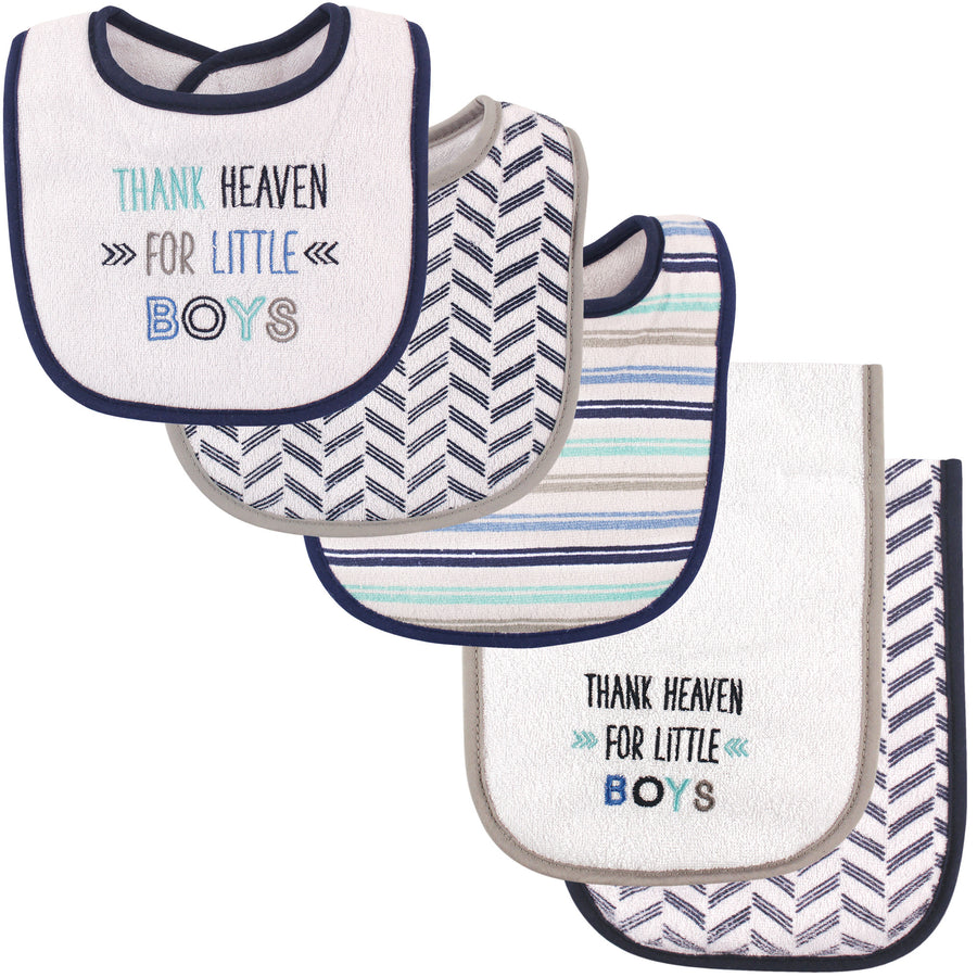 Bib & Burp Cloth Set 5pc