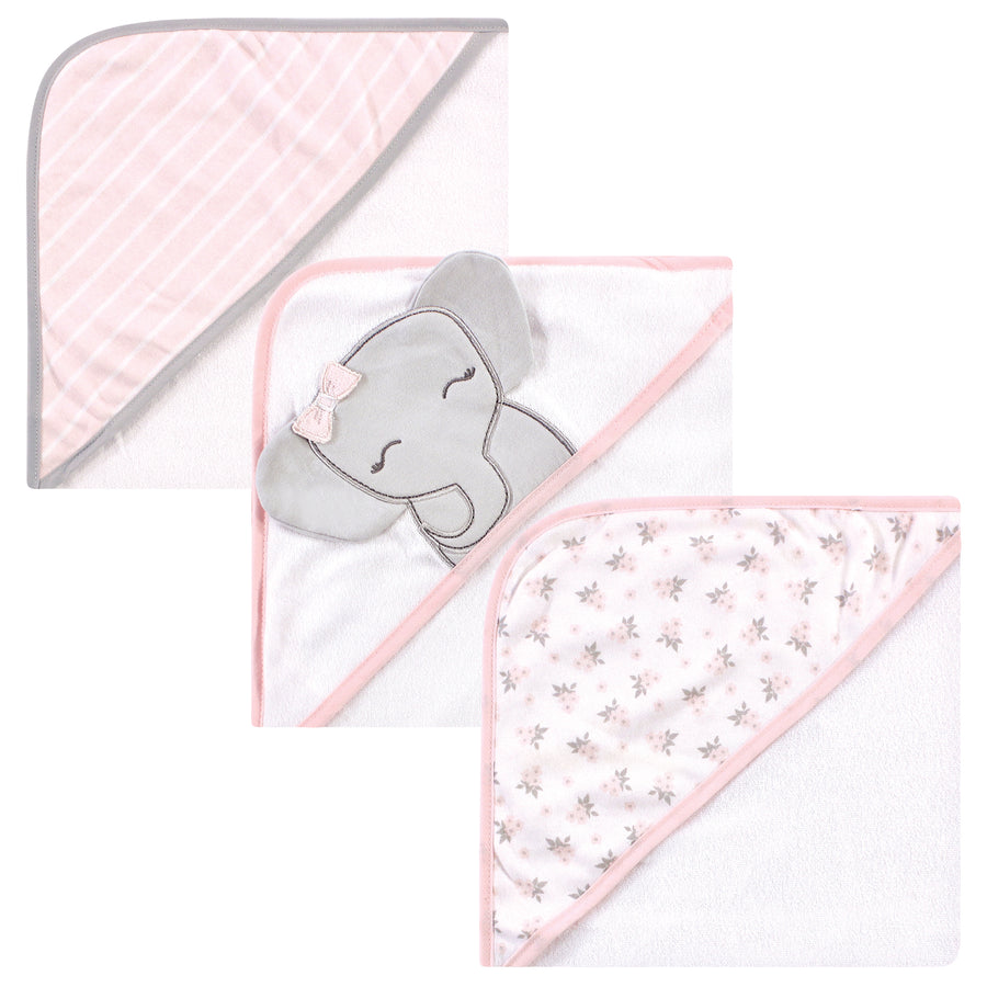 Animal Hooded Towel 3pk