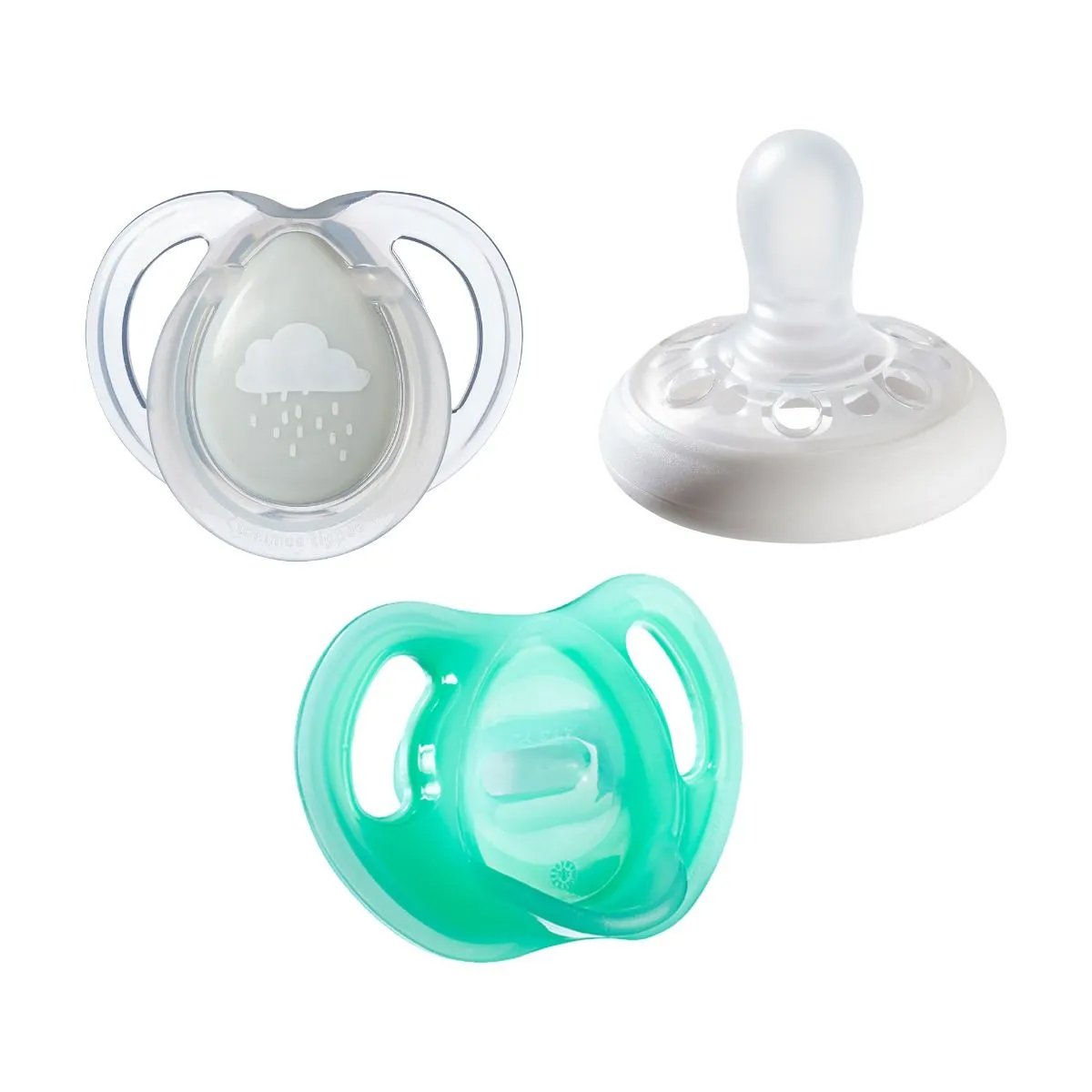 TT 2X 18-36M SIL SOOTHER GR WH