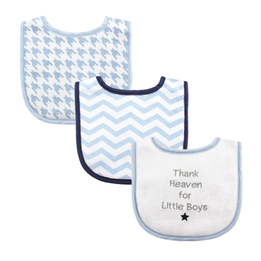 Drooler Bib 3pk Boy Thank Heaven