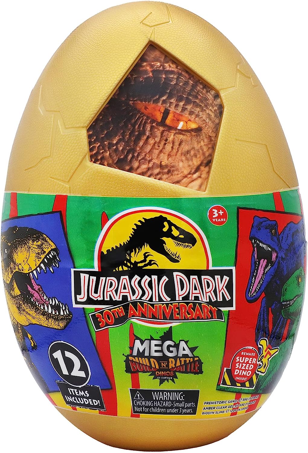 JURASSIC CAPTIVZ 30TH DINO EGG W