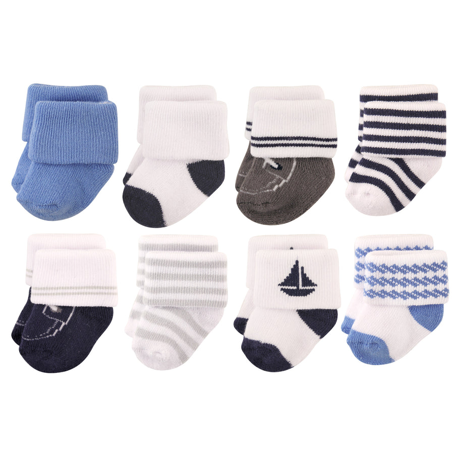 Terry Socks Nautical 8pk