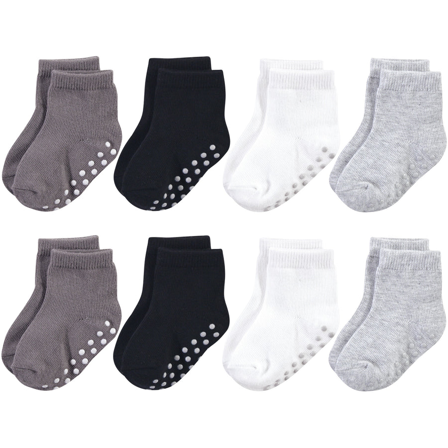 Org NS Sock 8pk Blk/Gray