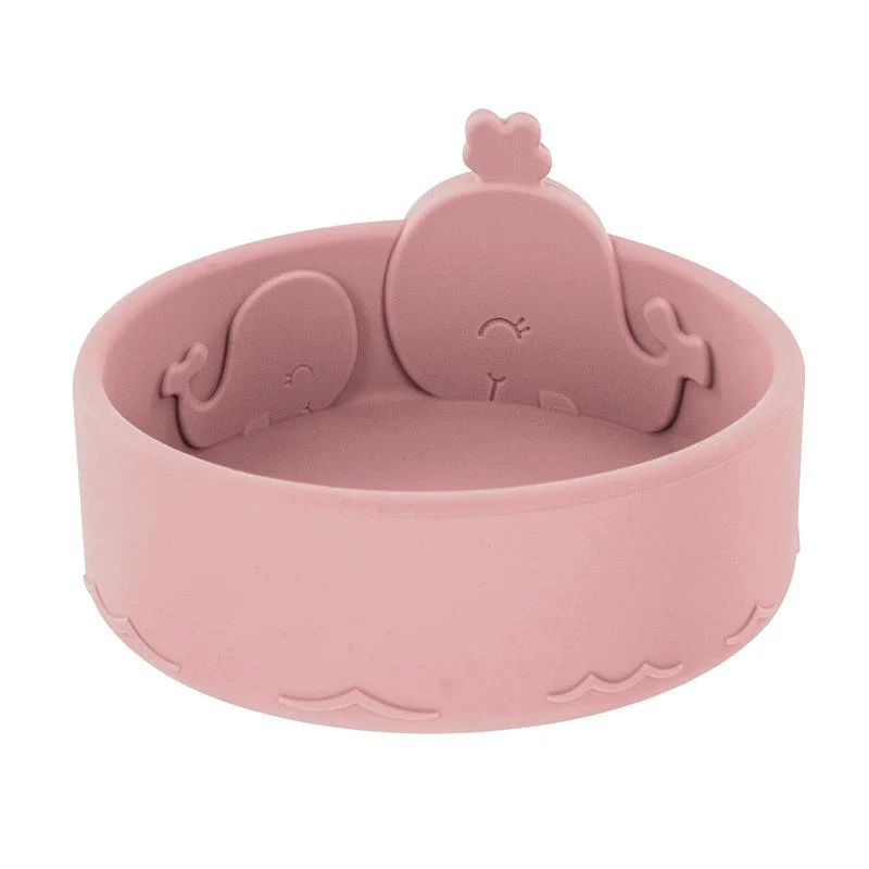 ALL SIL BOWL-WHALE- PINK