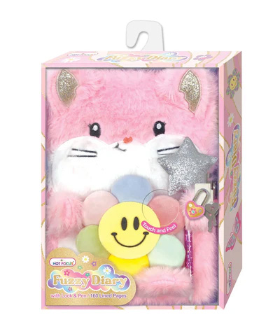 FUZZY DIARY WITH LOCK AND KEYS