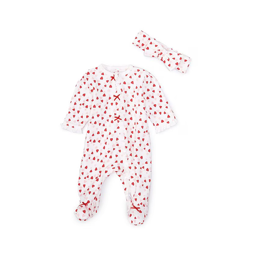 Valentine Footie-Hband-Red