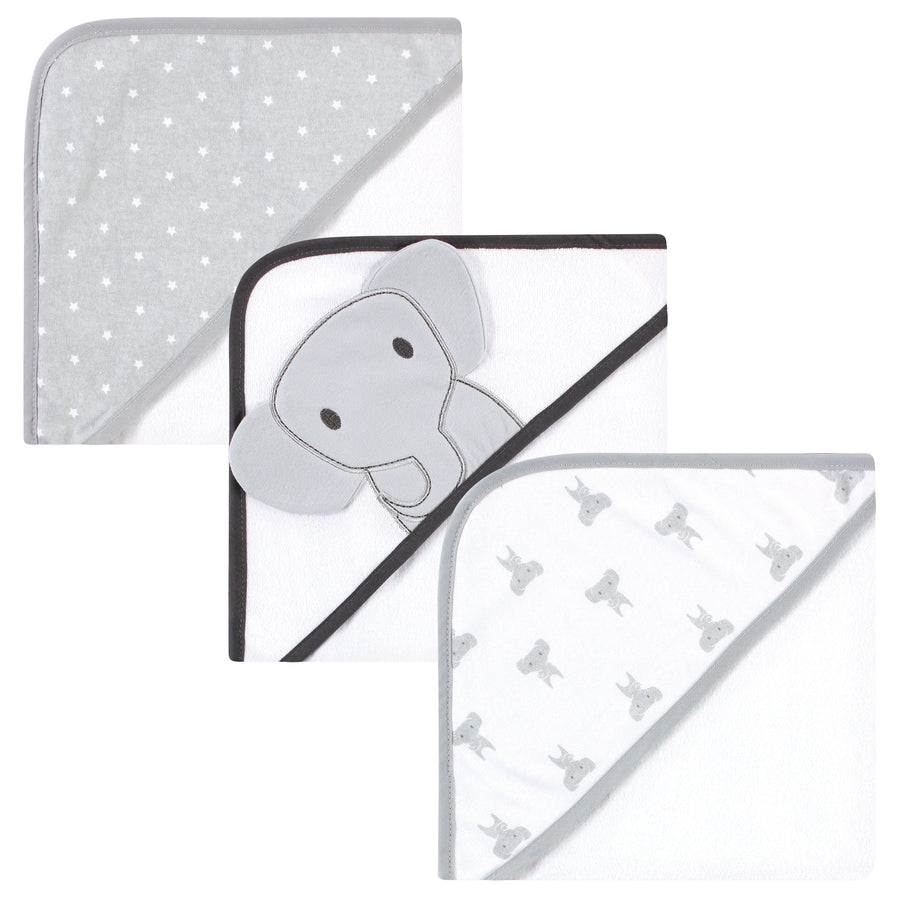 Animal Hooded Towel 3pk