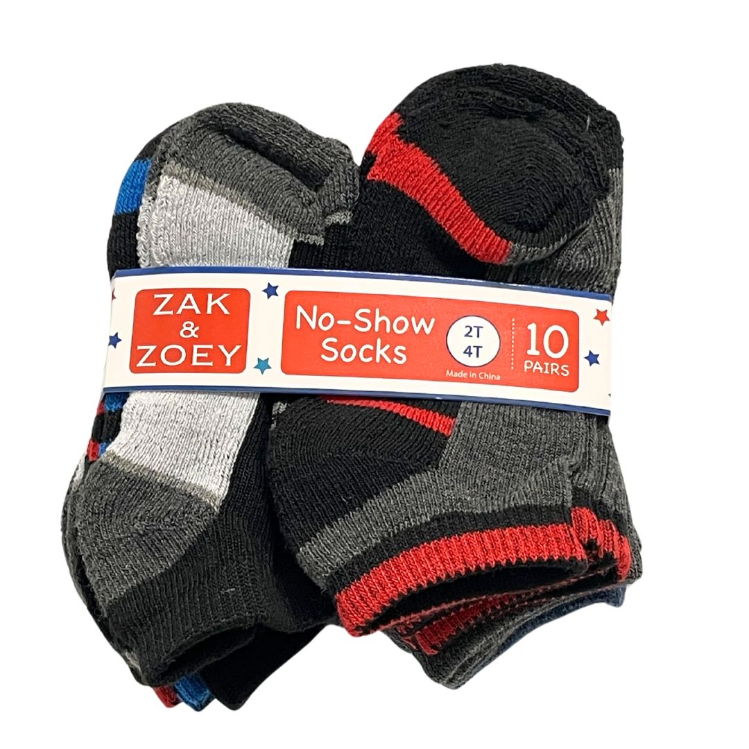 10pk Boys Socks 2T-4T