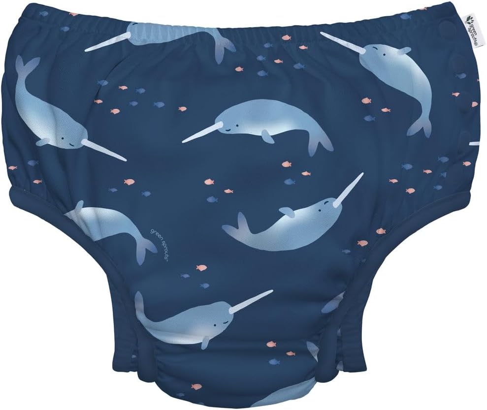 Snap Swim Diaper Navy Narwhal