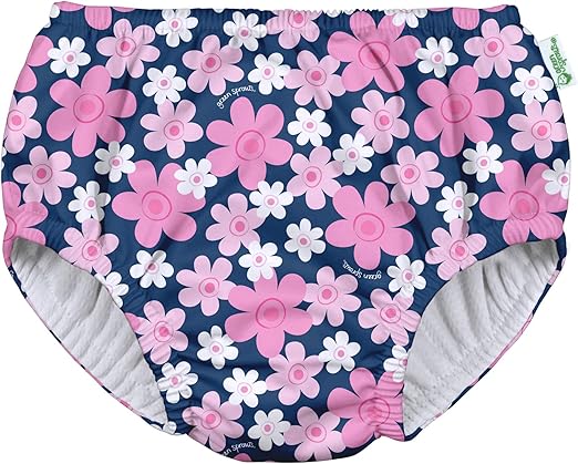 Swim Diaper Navy Blooms