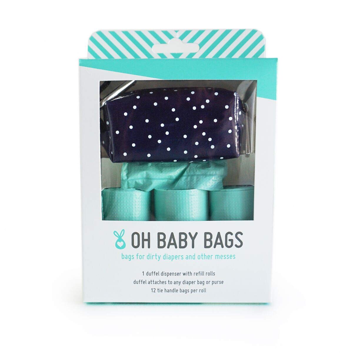 OH BABY BAGS NAVY DOTS