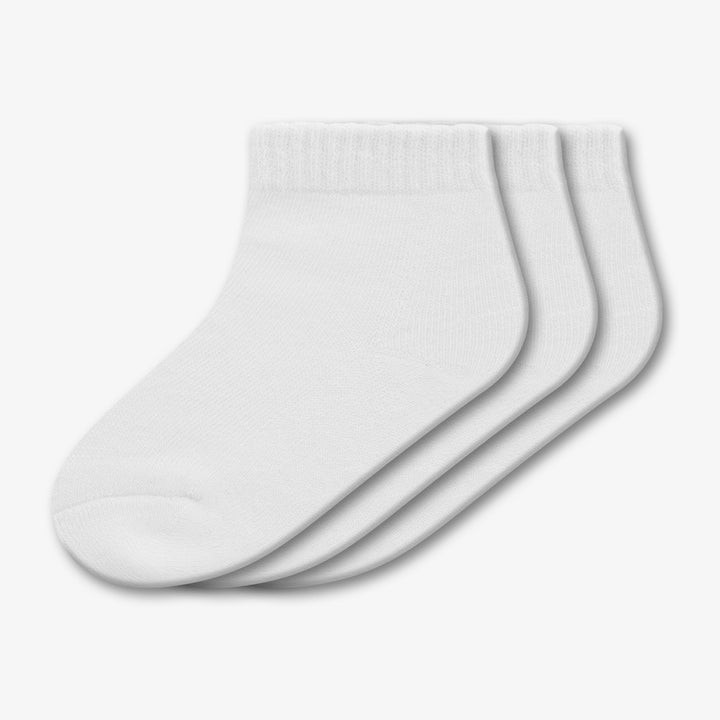 3PK LOW CUT SOCKS WHITE
