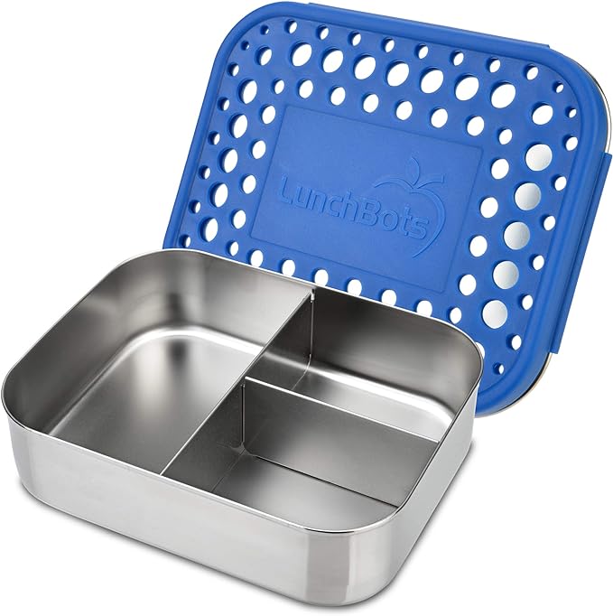 Lunchbots Trio Blue Dots LG