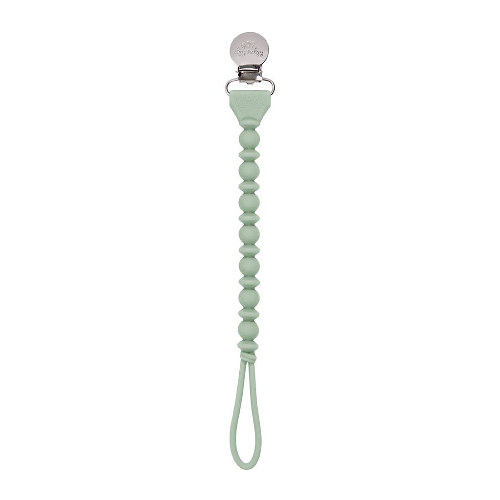 Beaded Paci Strap Light Green