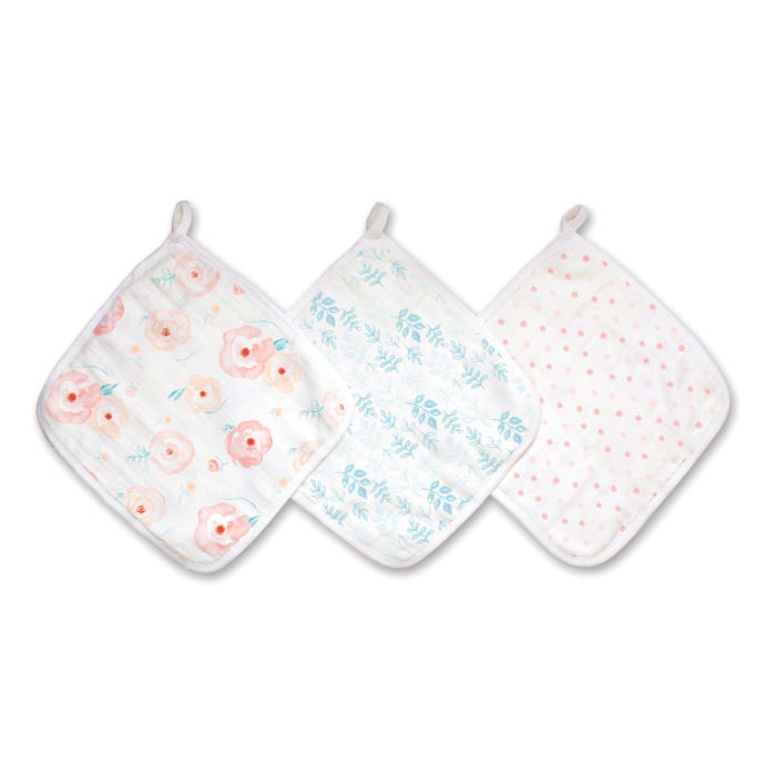 FULL BLOOM 3PK WASHCLOTHS