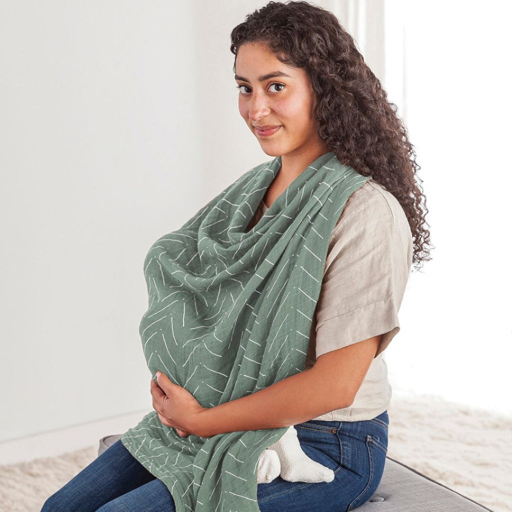 Breastfeeding Boss Sage Mudcloth