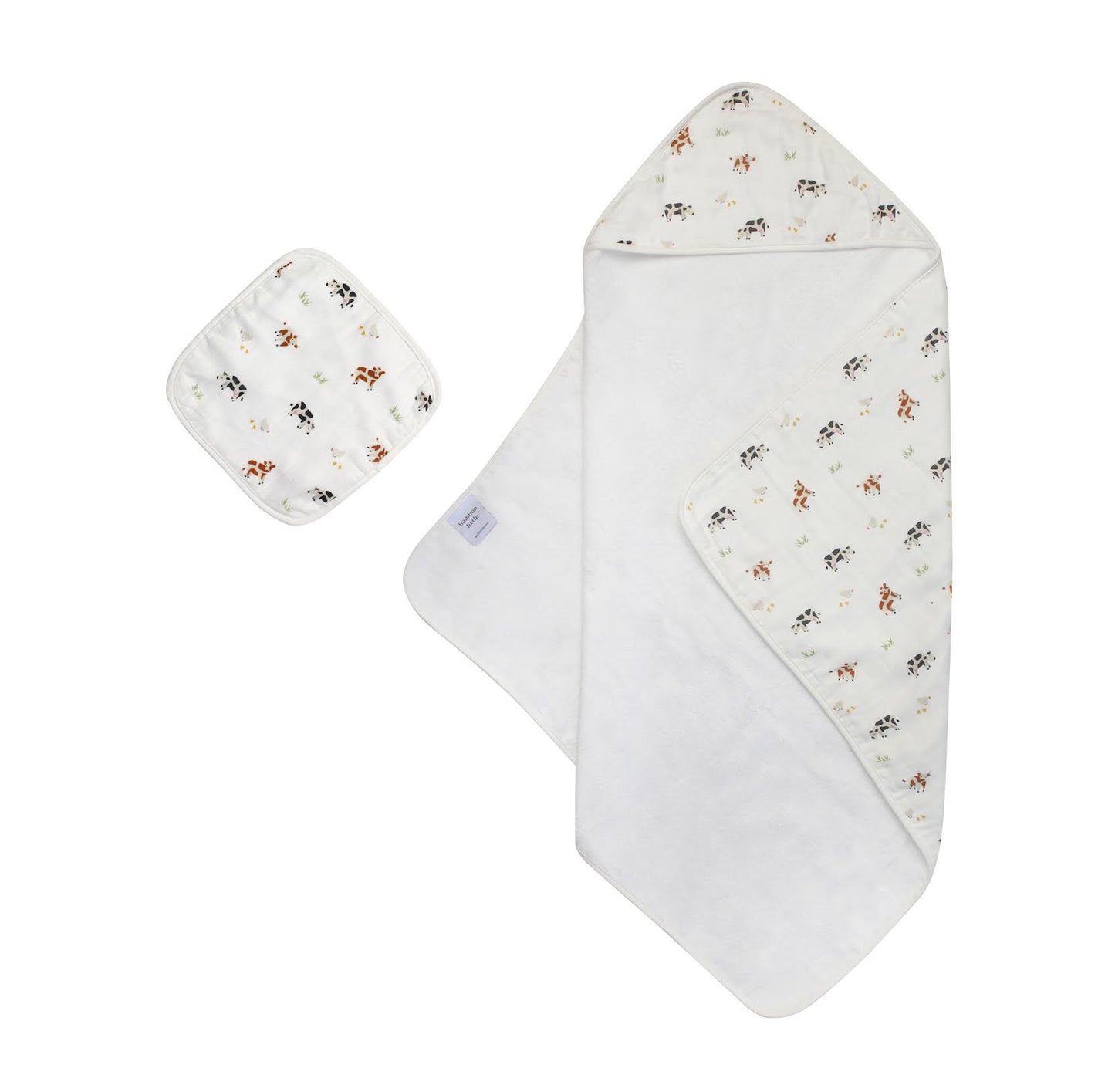 COW HOODED TOWEL SET