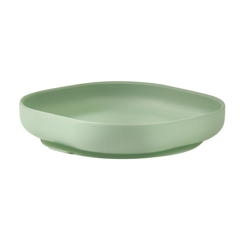 Silicone Suction Plate Sage Gree