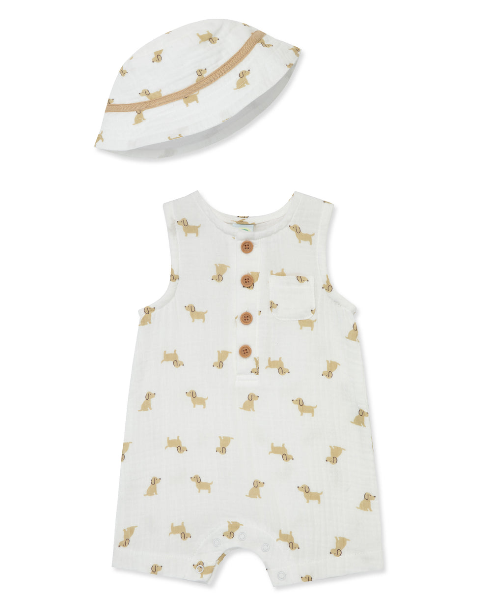 Puppies Romper-Hat