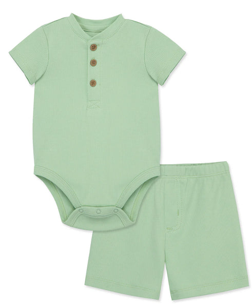 Green 2pc Short Set