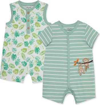 Monkeys 2pk Rompers