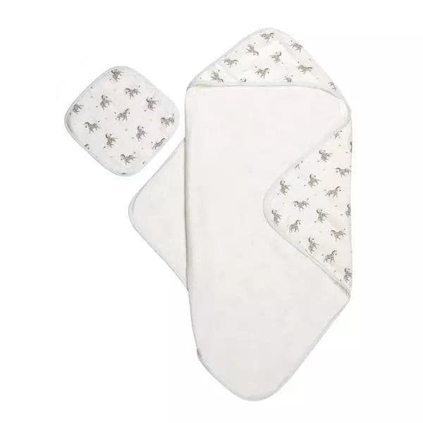 ZEBRA HOODED TOWEL SET