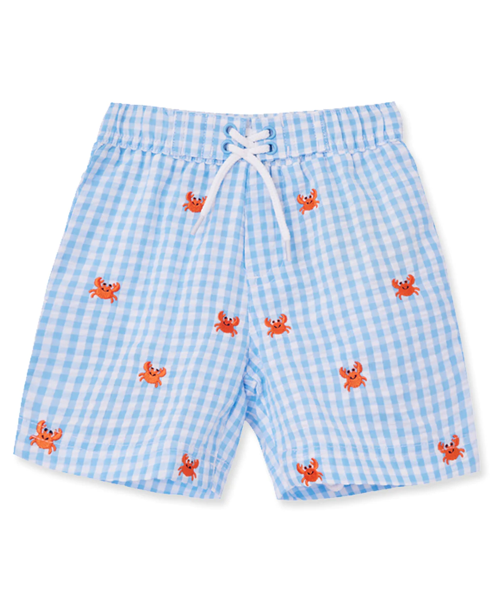 Crab Swim Trunks Blue