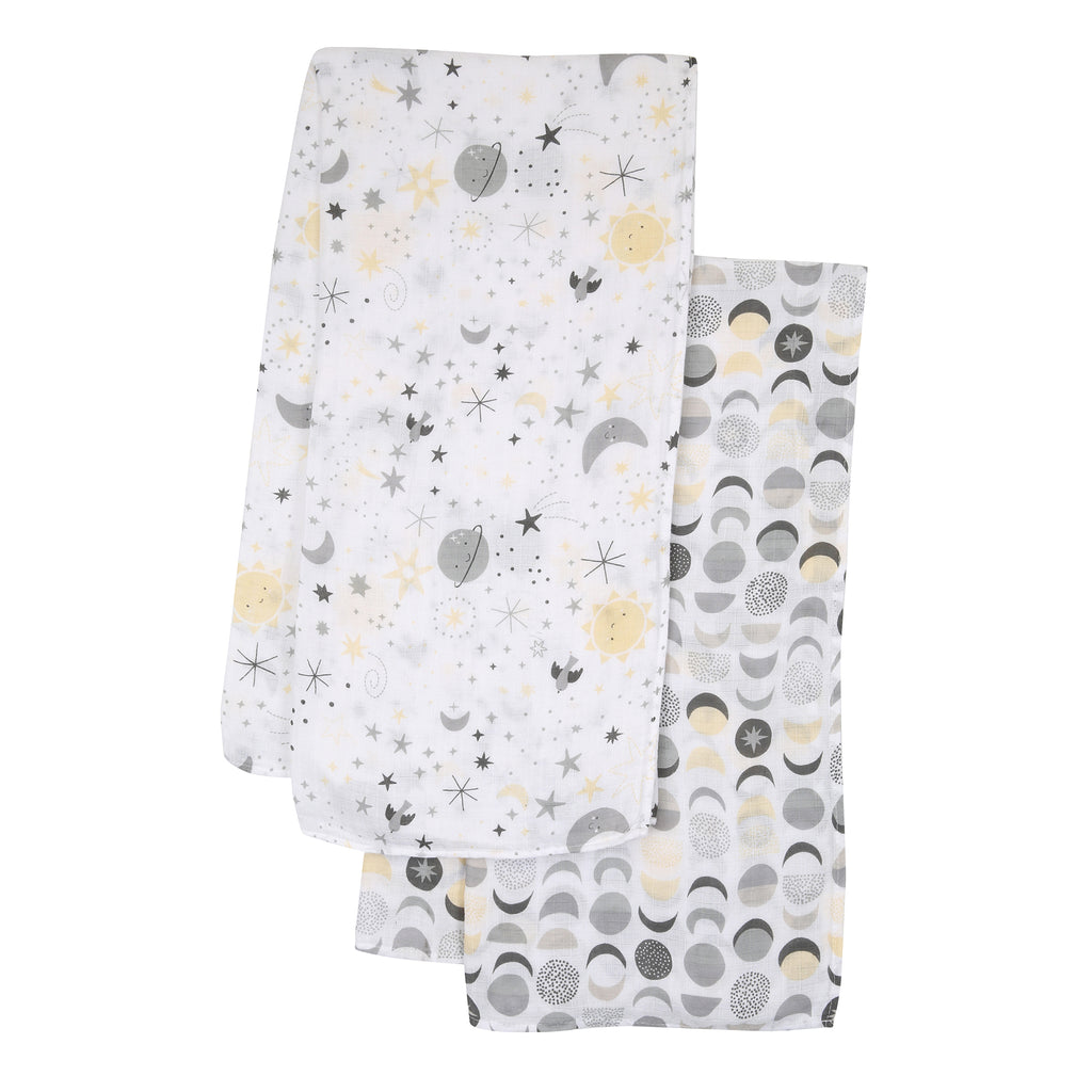 LITTLE STAR 2PK SWADDLE BLANKET