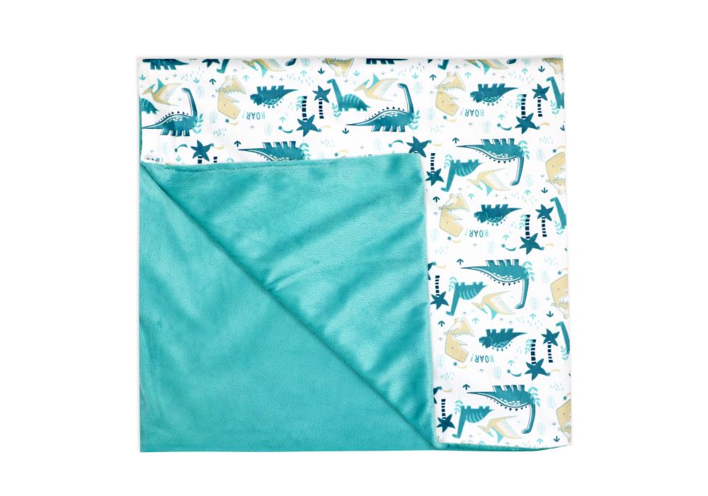 2 LAYER MINK BLANKET- DINO