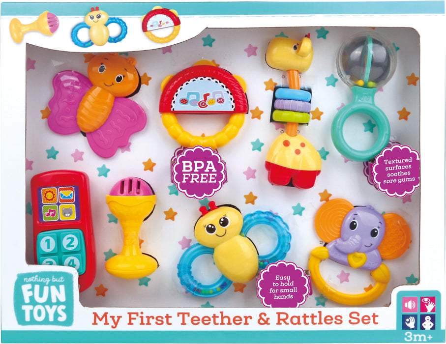 MY FIRST TEETHER & RATTLES SET