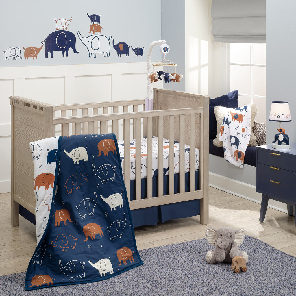 PLAYFUL ELEPHANT 3 PC BED SET