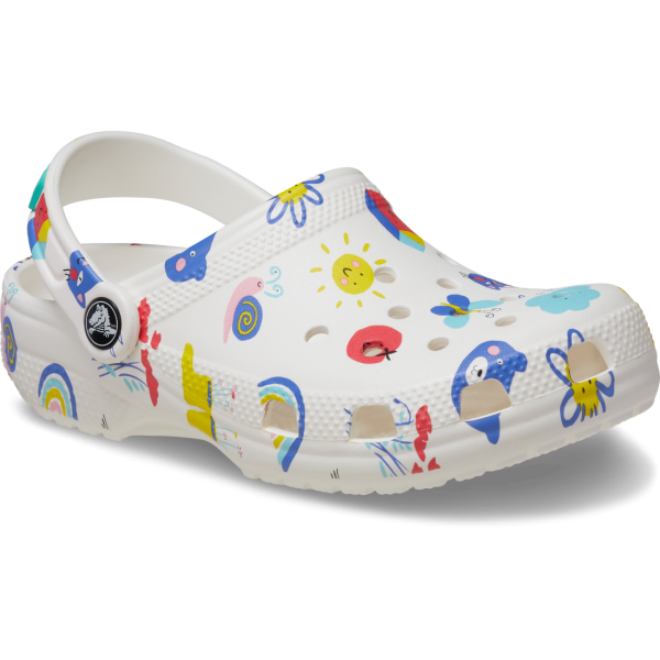 Doodle  Clog T Whi/Mlti