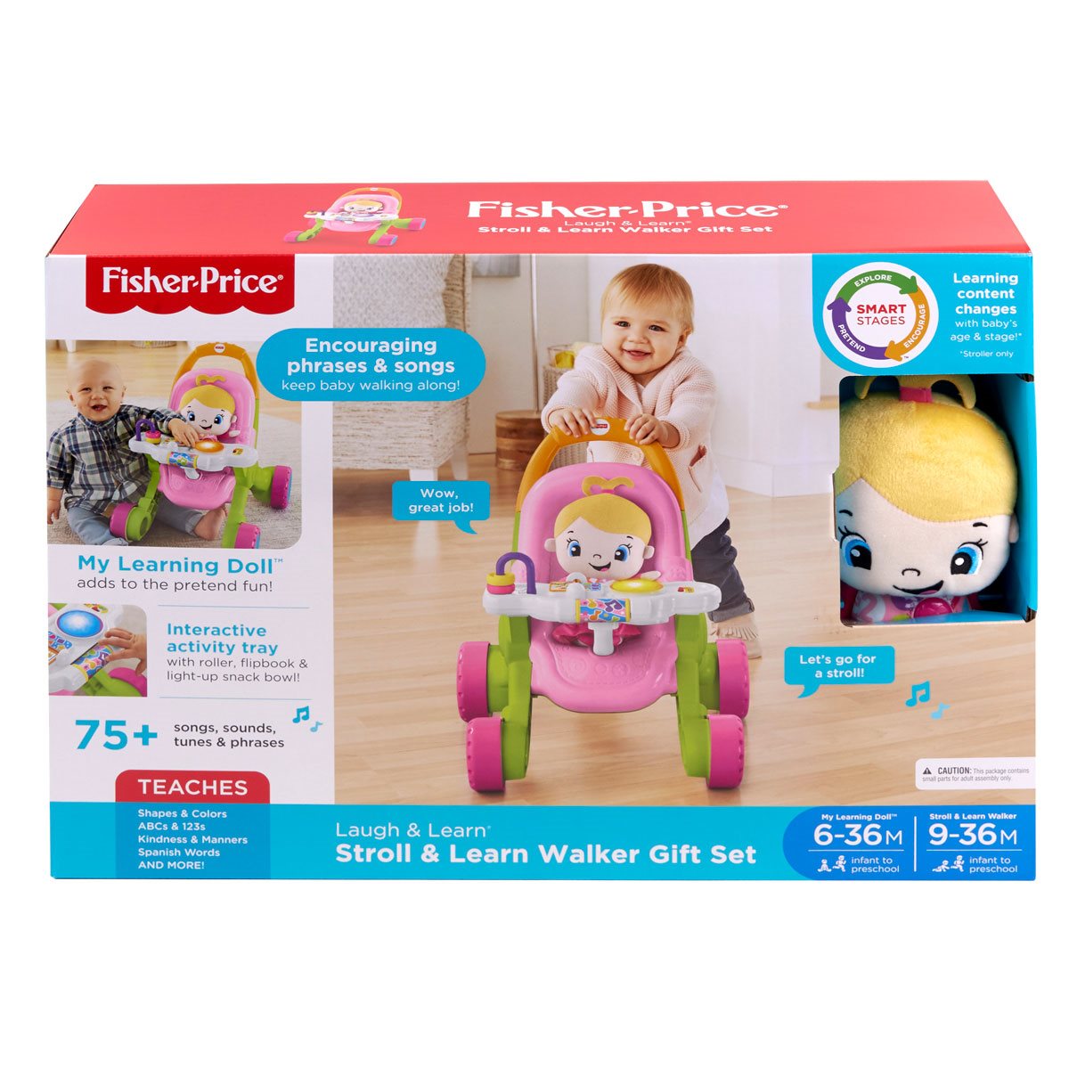 Girl Stroller & Doll Gift Set