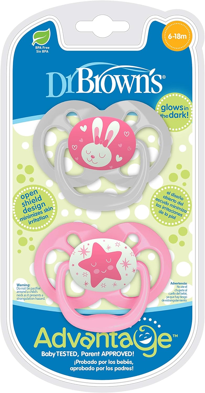 Pacifier - #1, GlOnDrk Pink