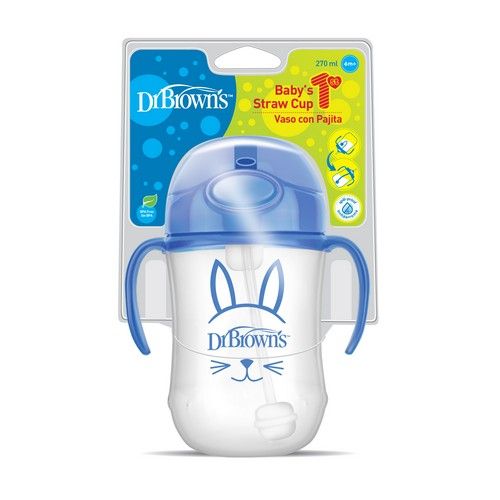 9 oz Baby's First Straw Cup Blue