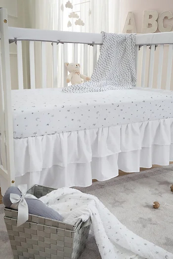 DOUBLE LAYER CRIB SKIRT